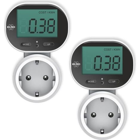 Compteur d'énergie - ELRO - EM5000-2 - Écran inclinable - 3600W max - Protection contre surcharge