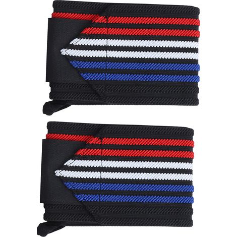 Protection de Poignet Compression Ajustable pour Musculation Fitness - 1 Paire de Bande de Soutien (1/5)