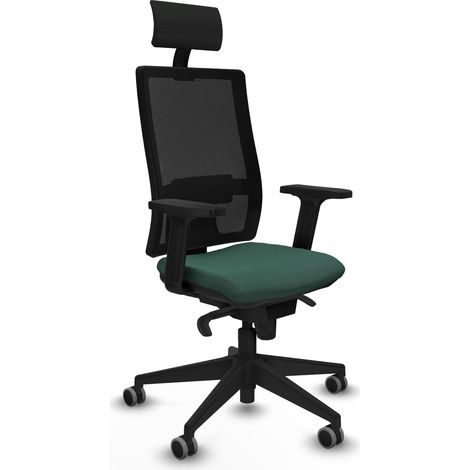 Piqueras y Crespo 2D066G1 Chaise de bureau verte ergonomique (1/3)