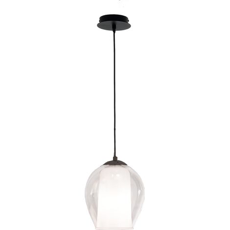 Lampada sospensione D20 cm - vetro soffiato Trasparente BONNIE MOD1 (1/2)