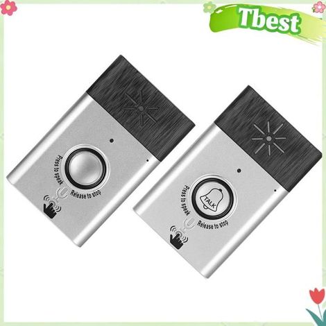 Tbest Sonnette de porte Système D'interphone pour, Smart Wireless Voice 2-Way Intercom Home Use Door Inte Control bricolage kit (1/5)
