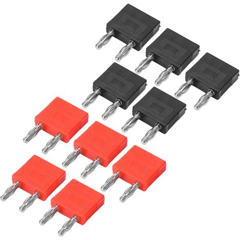 10 Pièces Connecteur Banane Double Rangée 4mm, Haute Conductivité pour Amplificateurs et Systèmes Audio (1/5)