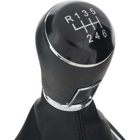 Pomello del cambio nero a 6 marce per VW Golf VI 08-13 (1/5)