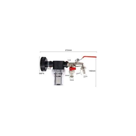 Adaptateur robinet de cuve IBC (2 vannes de sortie indépendantes) avec filtre/IBC S60 x6 (1/3)