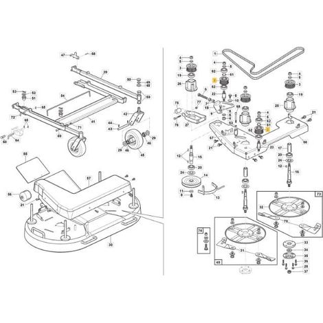 PULEG. POWERGRIP GT2 P27-8M-30 COMPLETA ORIGINALE STIGA - 118830456/0