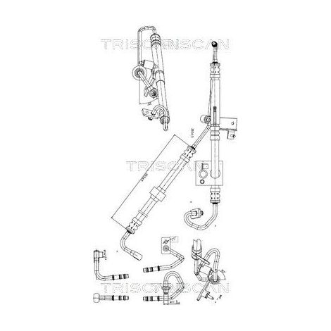 Tuyau hydraulique, direction TRISCAN 8516 11015 MINI 32 41 6 754 463