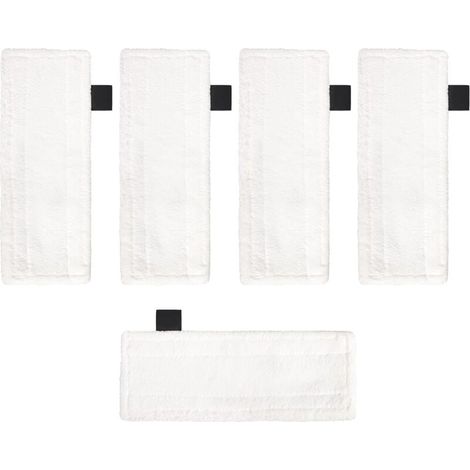 Chiffon Microfibre - Pour Nettoyeur Vapeur Karcher EasyFix SC2 SC3 SC4 SC5 - 345 x 120 mm - Lot de 5 (1/5)