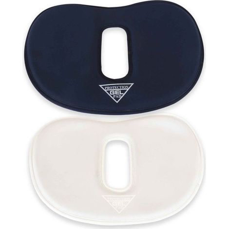 Full, BIANCO: Salvagarrese per cavalli in Gel traspirante e flessibile con foro per alleviare la pressione sul garrese