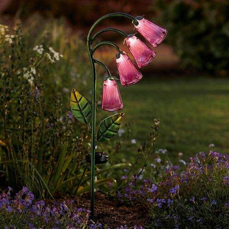 Foxglove Floral Solar Garden Stake Light (1/2)