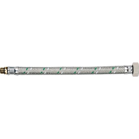 Attacchino flessibile inox maschio corto 10x1- femmina Lunghezza: 350 mm - Pollici: 3/8" (1/3)