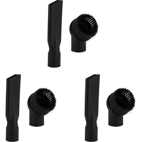 Lot de 6 brosses rondes et embouts plats pour aspirateurs industriels, diamètre intérieur 44 mm, résistants, accessoires pour aspirateurs industriels (1/5)