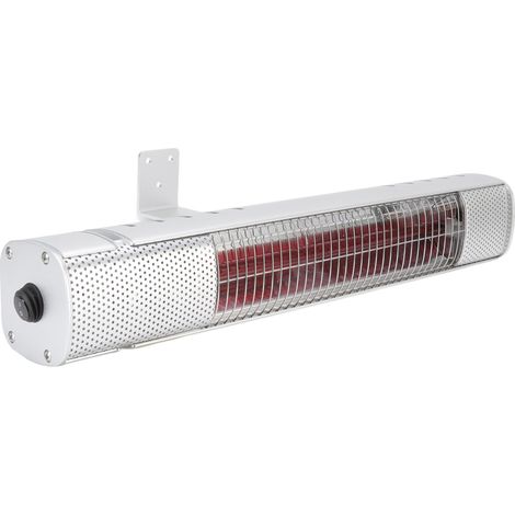 Chauffage d'appoint électrique infrarouge extérieur 1500 W, fixation murale, étanche, pour terrasse, prise UE 220 V (1/5)