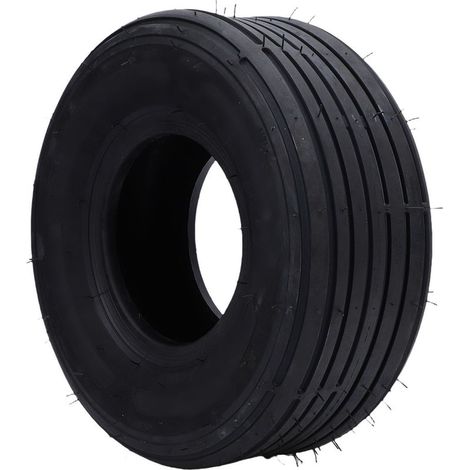 Pneu sans chambre à air 15x6.00-6 150/75-6, robuste, 4 plis, antidérapant, 6 pouces, pour tondeuse à gazon, chariot, cour, tracteur, brouette (1/5)