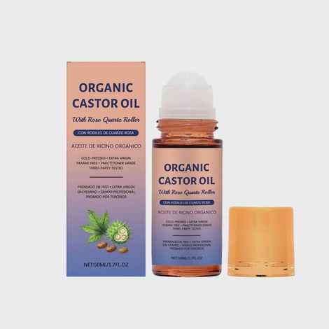 Boule d'huile de ricin adoucissante, soin nourrissant pour la peau et massage quotidien portable (50ml) (1/5)