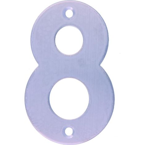 Numéro 8 en acier inoxydable 10 cm 6776 ami (1/5)