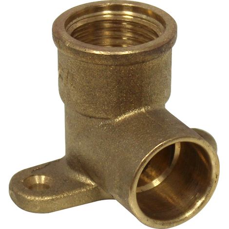 Coude femelle avec base de fixation 472 GCU 1/2'' (15/21) - Cuivre Ø18 - Arcanaute (1/5)