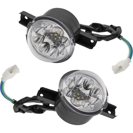 Set di fari ATV a LED da 2 pezzi da 12 V, 125 cc, 150 cc, 250 cc e 300 cc, adatti per i modelli cinesi JCL Baja Kazuma Roketa (1/4)
