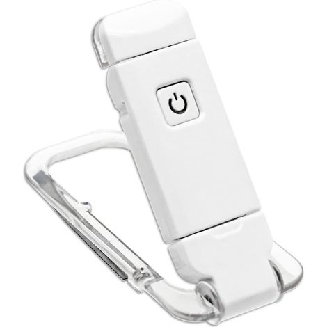 Lámpara de lectura, recargable por USB, con clip flexible y portátil, luz suave y agradable para la vista, compacta y duradera, perfecta para leer en la cama. (1/5)