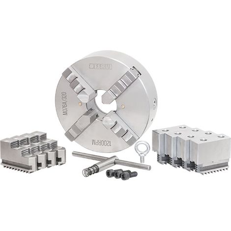 Fervi M076A/320 Mandrino di precisione autocentrante per tornio 4+4+4 griffe (1/3)