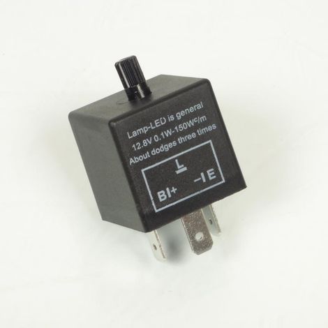 Centrale clignotante LED 12V universel 3 cosses réglable pour (1/4)