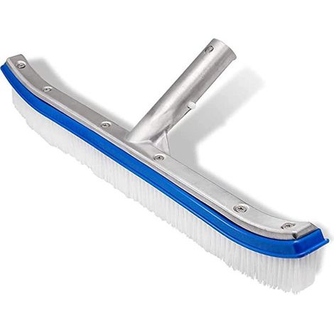 Brosse de nettoyage de piscine, 46 cm, aluminium, PVC, pour parois, fond, marches et carrelage-AquaForge (1/5)