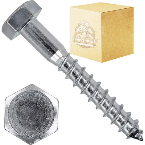 Tornillos para madera con llave DIN571 KL 4.8 galvanizados 1 KG 12X220