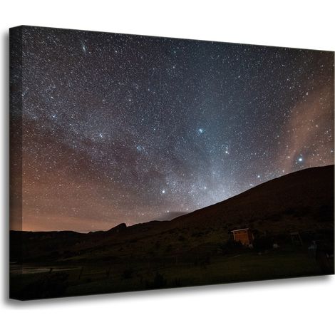 Leinwanddruck Weltraum Sternenhimmel 70x50