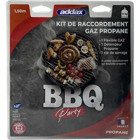 KIT PLANCHA PROPANE 1M50 + DET NF D36-112 /10 JAHRE ADDAX H2102E518