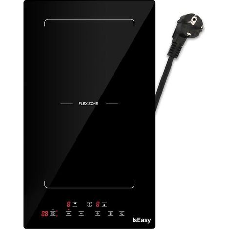 Table de cuisson à induction - 2 feux - Écran tactile - 3400W - Noir - 51 cm (1/5)