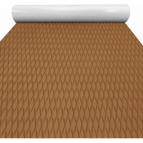 (Marron) 1150 x 310 mm, mousse EVA, tapis antidérapant pour planche de surf, texture diamant, convient pour les kayaks, les piscines et les skateboards. (1/5)