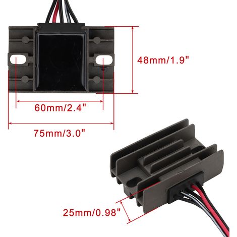 The voltage regulator rectifier is suitable for GN250 1985-2001 and TU250 1997-2001. (1/4)