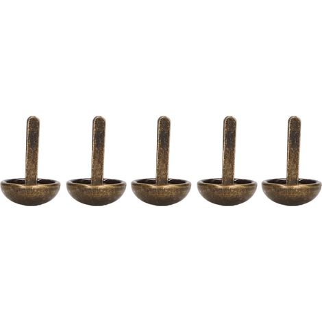 200 Clous Décoratifs Métal Rembourrage, Teinte Électrolysée, DIY Artisanal, Tête Ronde Brillante, Finition Punk, Lot de 200, SP10 003 (1/5)