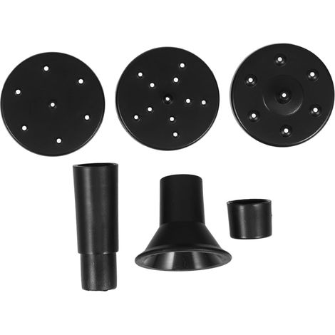 Pièces de Pompe pour Fontaine Solaire, Lot de 1 Set de Set, Abs Noir 6 Buses Incluses, Remplacement Facile, Usage Jardin pour Bassins et Petits Aquariums (1/5)