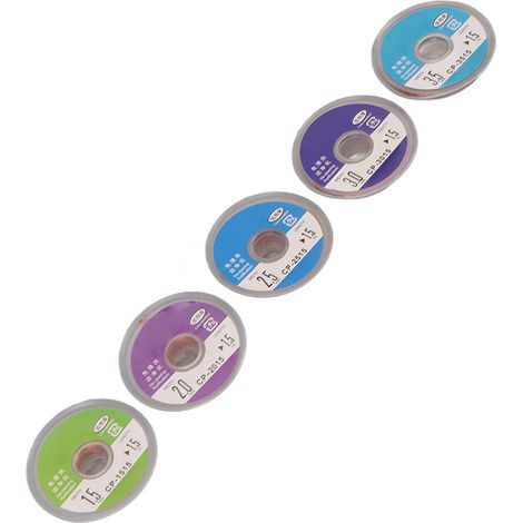 5 Stück Entlötlitze 1,5 m Kupfer, Breiten 1,5–3,5 mm, Entlötwerkzeug-Set (1/5)
