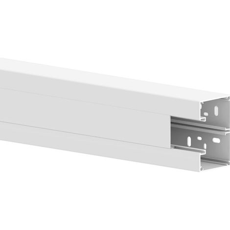 GGK – Goulotte blanche à enclipsage direct 65 x 100 mm – Longueur 1m – Compatible appareillages modulaires 45 x 45 – Revêtement glossy facile à nettoyer
