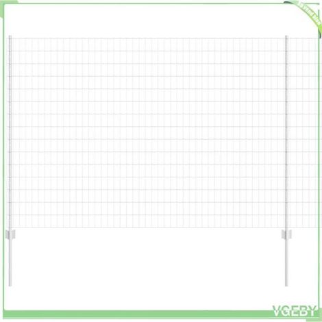 Clôture d'extérieur (kit de panneaux) - FAF7291712453052 - Argent - Acier - 1000 x 2.7 x 150 cm (1/5)