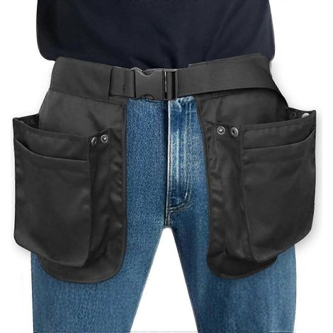 Miniatur-Werkzeuggürtel, Gartenwerkzeuggürteltasche, verstellbare Werkzeugtasche aus Polyester mit mehreren Fächern, vielseitiger Zimmermannsgürtel, geeignet für Gärtner und Handwerker. (1/5)