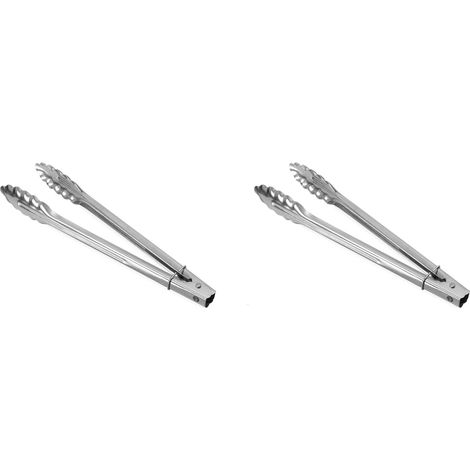 Lot de 2 Pince à salade, Inox, 300mm longueur, Pour restaurant