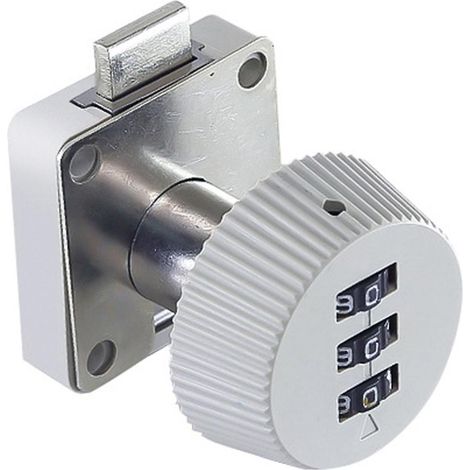 cadenas à combinaison à 3 chiffres, antivol, compatible avec les portes de boîtes aux lettres et d'armoires, gris. (1/5)