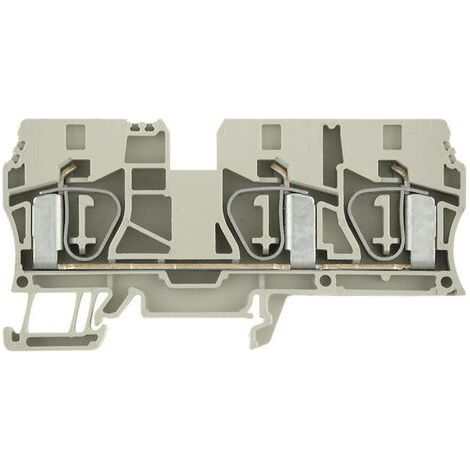 Bloc de jonction de passage Weidmüller ZDU 10/3AN 1767690000-1 beige foncé 1 pc(s) D15408 (1/5)