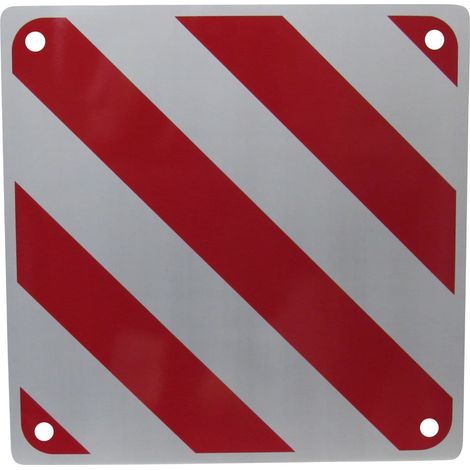 Aluminium Motorhome Rear Warning Sign (Caravan Safety Hazard Signal Reflector)