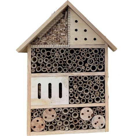 Maisons à insectes, hôtels à insectes, habitats naturels pour insectes bénéfiques adaptés aux abeilles, papillons, coccinelles, jardins et terrasses. (1/5)
