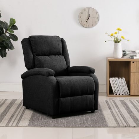 FIMEI Fauteuil inclinable Noir Tissu (1/5)