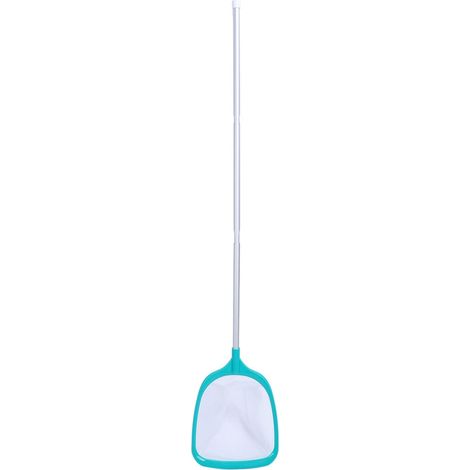 Filet d'écumoire de Piscine à Mailles Fines, Outil de Nettoyage de Remplacement, Fournitures avec Poteau Télescopique à Filetage 3 Sections pour étang et Place Efficacement Les Poissons, (1/5)