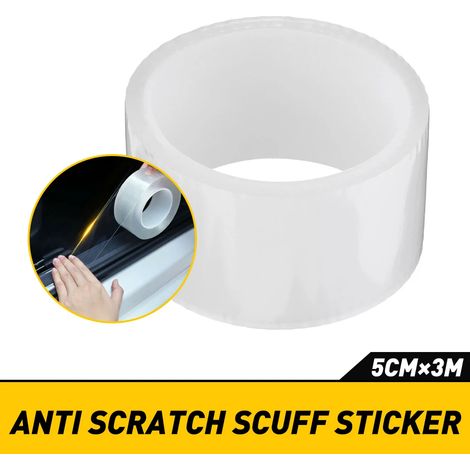 Seuil de porte de voiture (transparent) en fibre de carbone avec protection autocollante pour Toyota C-HR,Corolla,Rav4,Auris,Yaris,Prius,Camry et Prado (1/3)