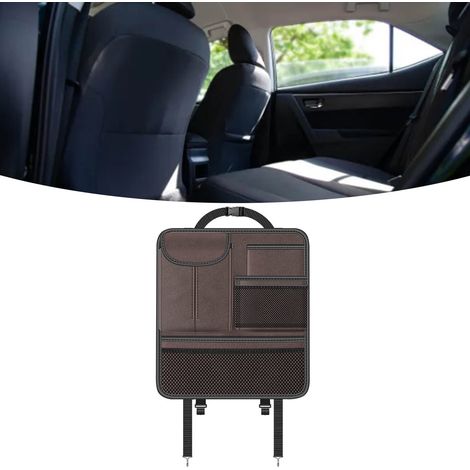 (Exclusivité Asie du Sud-Est) Sac de rangement pour dossier de siège auto, boîte à mouchoirs, sac de rangement multifonctionnel pour voiture, type suspendu (Prix de vente conseillé : 265 000 VND) (Mar (1/2)