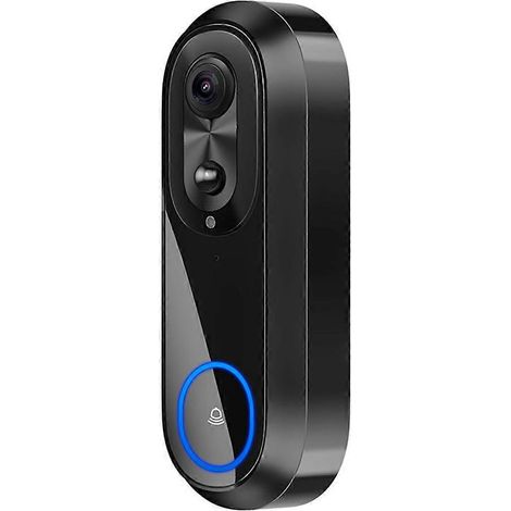 Sonnette vidéo WiFi 5G/2,4G avec caméra interphone intelligente 1080p, étanche IP65 et batterie 7000 mAh (1/5)
