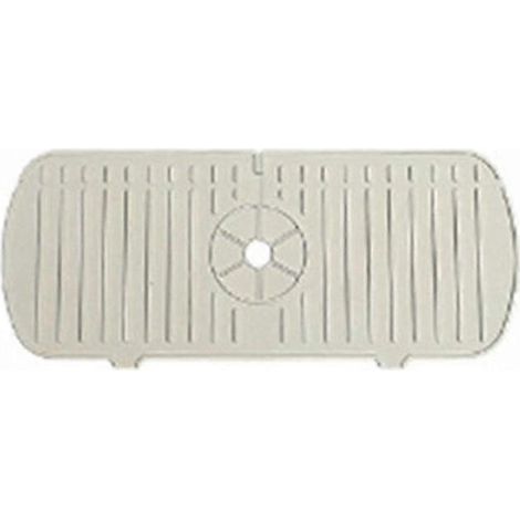 Tapis d'égouttage en silicone pour cuisine, salle de bain, robinet, lavabo, évier, table, beige, taille S (1/5)