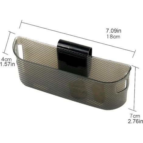 (Grand) Boîte de rangement pour siège auto, console centrale portable, poche latérale étanche, organisateur de rangement pour interstices de siège, accessoires auto (1/5)