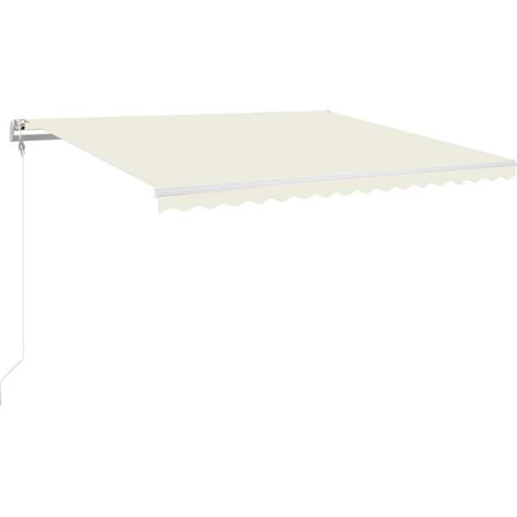 Maison Exclusive - Tenda Automatica con Sensore Vento e LED 450x350 cm Crema